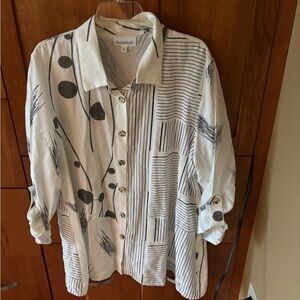 NorthStyle Monochrome Patterned Blouse